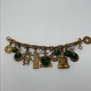 Vintage Jade charm bracelet